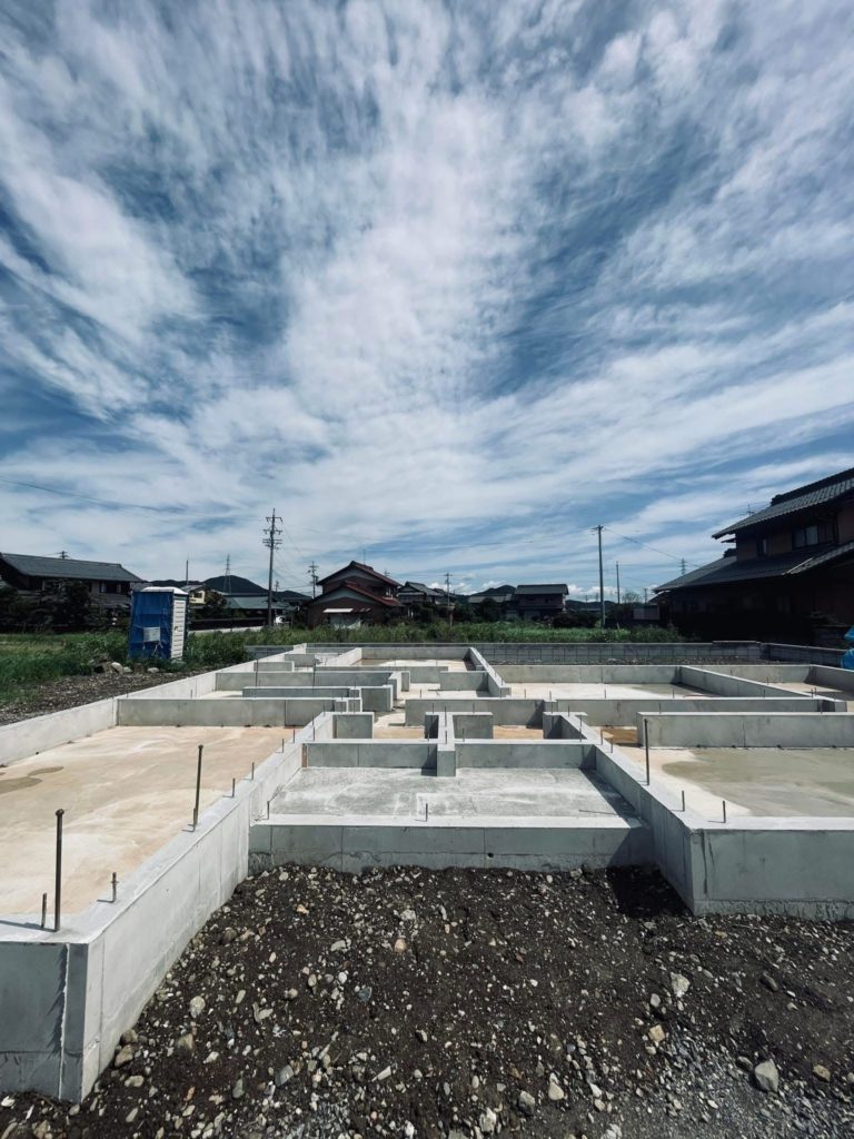 揖斐川町 新築工事 上棟を待つ現場 イエイエ宮部建設