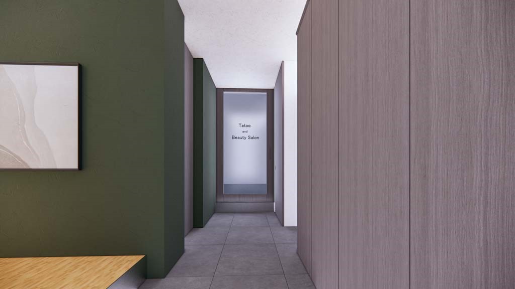 愛知県稲沢市 店舗併用ガレージハウス プライバシーの確保と併用する店舗利用との両立を考慮した間取り計画